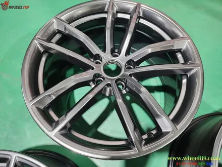 bmw 휠도색 g30 520d 화이트 차량에 잘 어울리는 고스트 크롬으로 자동차 휠 도색 후기 / BMW / 5시리즈 (G30) / 부천, 광명