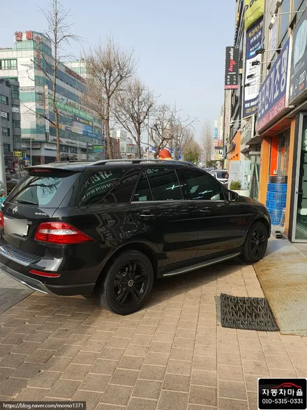 {도봉구 열차단 썬팅 시공 전문점} 도봉구 벤츠ML350 애니가드 COCO9 전면30% 측후면10% 열차단 썬팅 재시공 전문점
