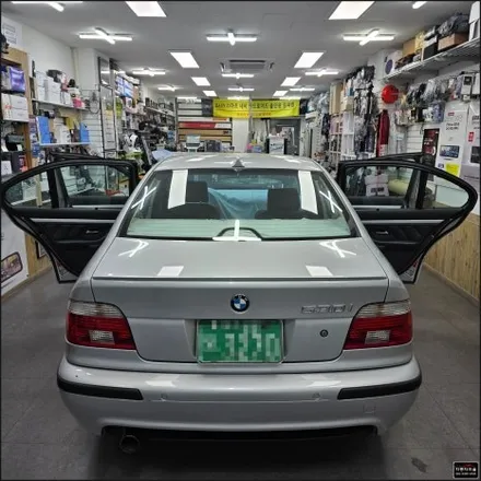 도봉구, 노원구, 강북구, 성북구, 의정부 올드 카 BMW 530 IS 어항 썬팅 애니가드 블랙 8 재작업,재시공 도봉 자동차 마을
