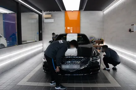 제네시스 G80 블랙 신차패키지 / 신차검수 작업기 [올댓오토모빌수원] / 수원시 오목천동