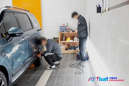 카니발 KA4 아스트라블루 썬팅부터 유리막 코팅까지 신차패키지 후기 / 수원시 오목천동