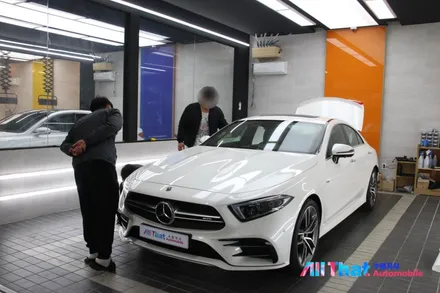 수원 벤츠 CLS 53 AMG 썬팅(하버캠프 세라믹본드), PPF 시공 / 수원시 오목천동