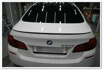 부산 스포일러 카본 랩핑 (BMW 535d) / 부산 수영구 망미동