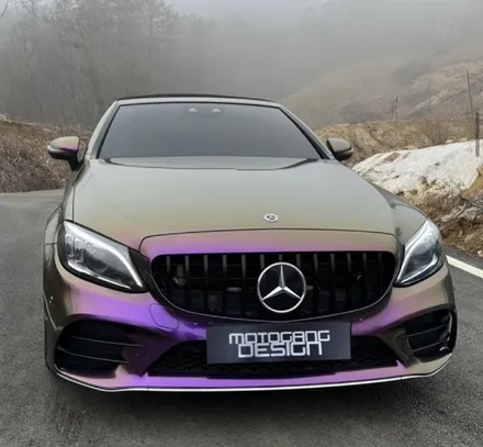 벤츠 C 클래스 카브리올레 랩핑 / 경기도 광주시 문형동