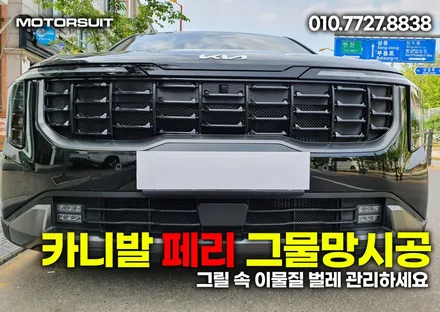 카니발 페이스리프트 4세대 그릴망으로 라디에이터 보호하기 / 부천, 인천