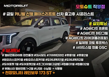 카니발ka4 페이스리프트 ag바디킷 풀셋 엠비언트 까지 확실해요 / 부천, 인천