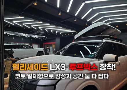 펠리세이드 lx3 꼭 맞는 루프박스 찾는다면 코토 일체형 완벽 비교 / 부천, 인천