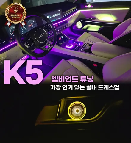 K5 엠비언트 LED 튜닝 가장 인기 있는 실내 드레스업 / 부천, 인천