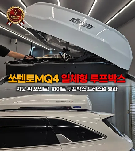 지붕 위 포인트! 쏘렌토 페이스리프트 화이트 루프박스 드레스업 효과 / 부천, 인천