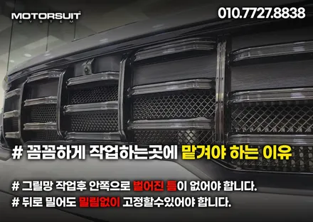 라디에이터 보호 멋진 그물망 쏘렌토 페리에 장착! / 부천, 인천