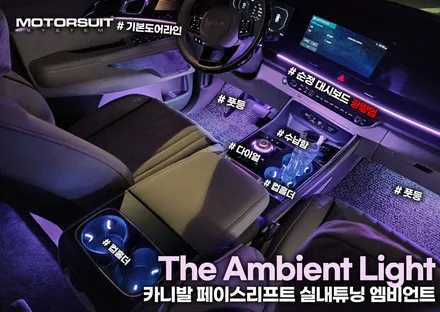 카니발  페이스리프트 순정 엠비언트 대시보드 광량업 정말 최고에요 / 부천, 인천