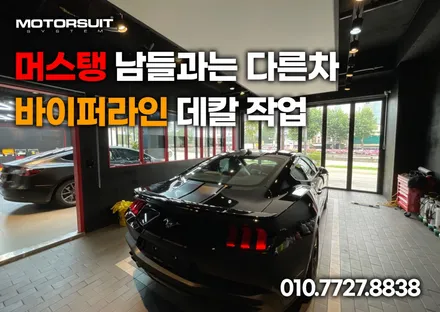 머스탱 남들과는 다른차 바이퍼라인 데칼 작업 / 부천, 인천
