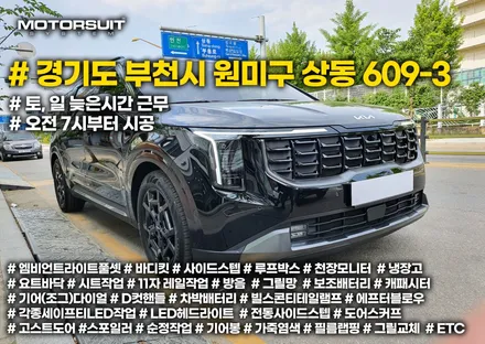 카니발 페이스리프트 4세대 그릴망으로 라디에이터 보호하기 / 부천, 인천