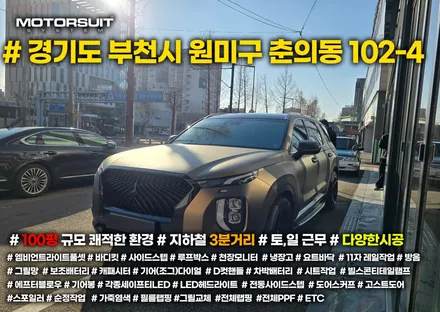 펠리세이드 인천 랩핑 고민중이라면 사틴 메탈릭 커피색 / 부천, 인천