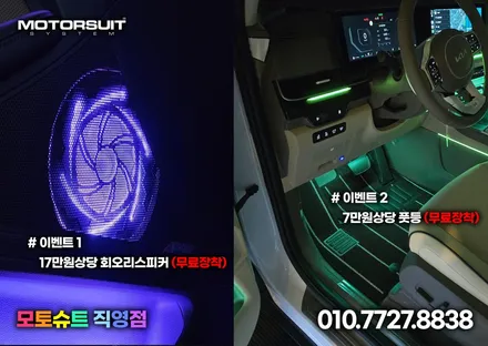 카니발 페이스리프트 엠비언트 실내 가득 풀작업 / 부천, 인천