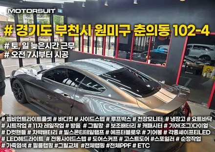 머스탱 바이퍼라인 확연한차이 부천 랩핑 / 부천, 인천