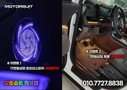 카니발 ka4 페이스리프트 엠비언트 장착 했어요 / 부천, 인천