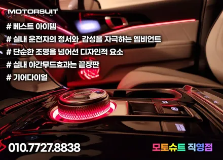 카니발ka4 4세대 엠비언트 라이트 정석 깔끔하게 장착완료 / 부천, 인천