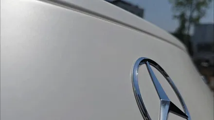 벤츠 gt43 amg 은색 → 무광 화이트 변신! 사틴 펄화이트 랩핑 시공기 / 부천, 인천