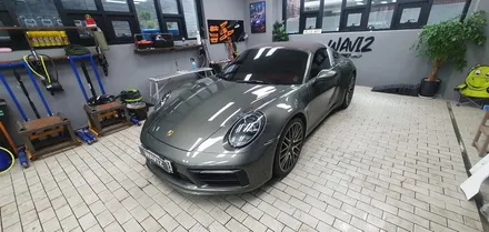 PORSCHE 911 targa 4S - 포르쉐 911타르가4S QXD1 시공은 이렇게 하세요! 후면유리에 블랙박스 후방카메라 시공! / 잠실, 삼전, 송파