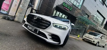 BENZ S500 VINYL FROG Glossy Crystal White WRAP / 잠실, 삼전, 송파