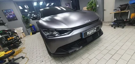 KIA EV6 Satin Dark Gray Duotone WRAP / 잠실, 삼전, 송파