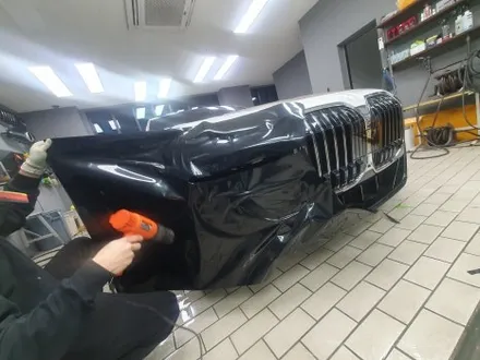 BMW 740i GLOSSY BLACK & Victor Silver DUOTONE WRAP / 잠실, 삼전, 송파