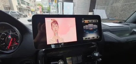BENZ G63 - 벤츠 지바겐 브라부스룩 순정 모니터 12인치 와이드 모니터교체와 안드로이드 셋탑 M2C-200A PLUS 시공! / 잠실, 삼전, 송파