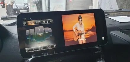 BENZ G63 - 벤츠 지바겐 브라부스룩 순정 모니터 12인치 와이드 모니터교체와 안드로이드 셋탑 M2C-200A PLUS 시공! / 잠실, 삼전, 송파