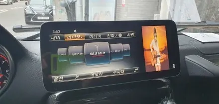 BENZ G63 - 벤츠 지바겐 브라부스룩 순정 모니터 12인치 와이드 모니터교체와 안드로이드 셋탑 M2C-200A PLUS 시공! / 잠실, 삼전, 송파