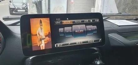 BENZ G63 - 벤츠 지바겐 브라부스룩 순정 모니터 12인치 와이드 모니터교체와 안드로이드 셋탑 M2C-200A PLUS 시공! / 잠실, 삼전, 송파