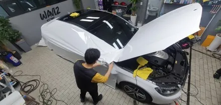 BENZ S Class(W222) - Gloss white WRAP / 잠실, 삼전, 송파