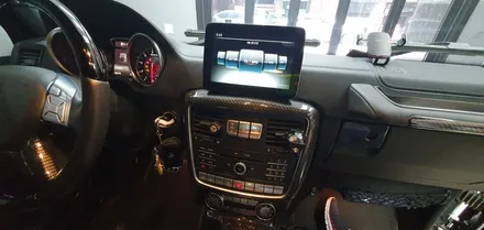 BENZ G63 - 벤츠 지바겐 브라부스룩 순정 모니터 12인치 와이드 모니터교체와 안드로이드 셋탑 M2C-200A PLUS 시공! / 잠실, 삼전, 송파