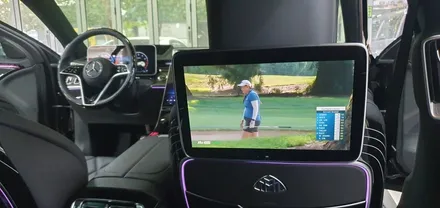 송파 BENZ S580 MAYBACH - 벤츠 마이바흐에서 TV 방송을 편리하게 시청하는법! 스카이라이프 장착! / 잠실, 삼전, 송파