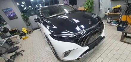 BENZ EQS SUV MAYBACH Glitter Black Blue DUOTONE WRAP / 잠실, 삼전, 송파