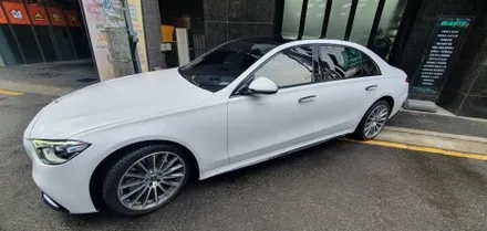 BENZ S500 VINYL FROG Glossy Crystal White WRAP / 잠실, 삼전, 송파