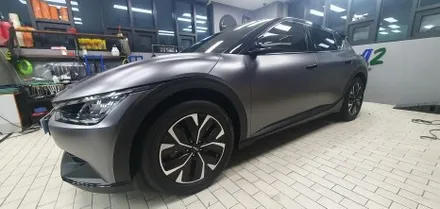 KIA EV6 Satin Dark Gray Duotone WRAP / 잠실, 삼전, 송파