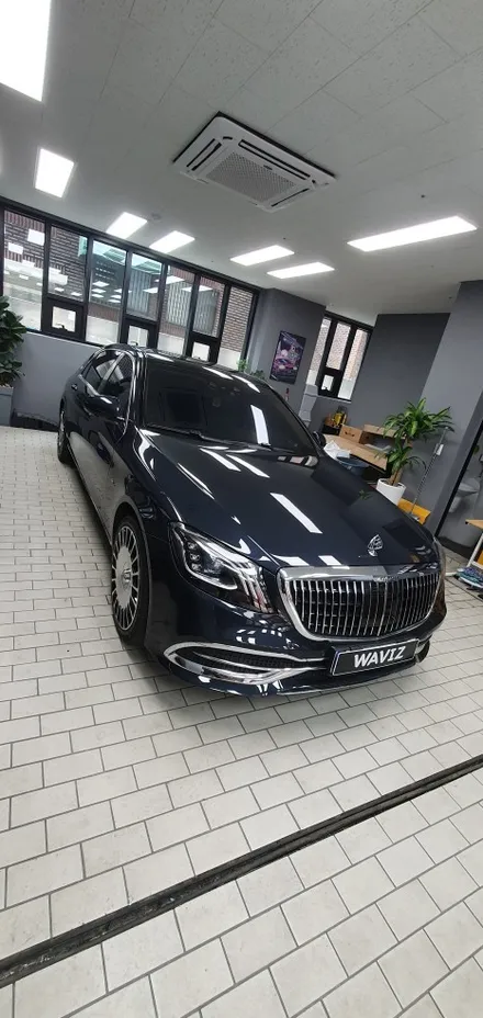 BENZ S680 MAYBCH VINYL FROG SUPER GLOSS BLACK WRAP / 잠실, 삼전, 송파