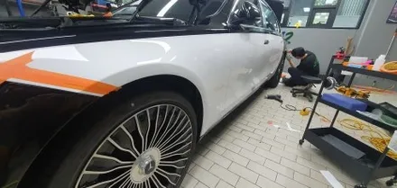 BENZ S680 MAYBACH Crystal white DUOTONE WRAP / 잠실, 삼전, 송파