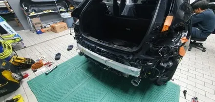 BMW 120i - 측후방센서 없는 120i 광각미러와 측후방센서 시공 / 잠실, 삼전, 송파