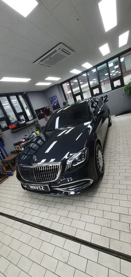 BENZ S680 MAYBCH VINYL FROG SUPER GLOSS BLACK WRAP / 잠실, 삼전, 송파