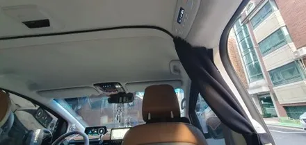 잠실 HYUNDAI STARIA - 차박시 전면을 완벽하게 가릴수 있는 중간커튼을 스타리아에 시공 하였습니다. / 잠실, 삼전, 송파