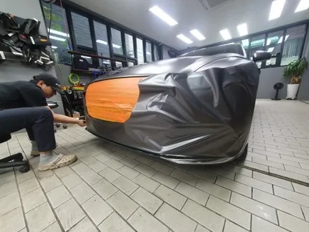 HYUNDAI GENESIS ELECTRIFIED G80 SATIN DARK GRAY WRAP / 잠실, 삼전, 송파