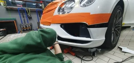 BENTLEY Continental GT Speed - PEARL WHITE wrapping / 잠실, 삼전, 송파