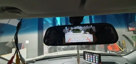 잠실 Samsung Motors SM3 - 2009년식 SM3에 룸미러모니터와 후방카메라 설치! / 잠실, 삼전, 송파