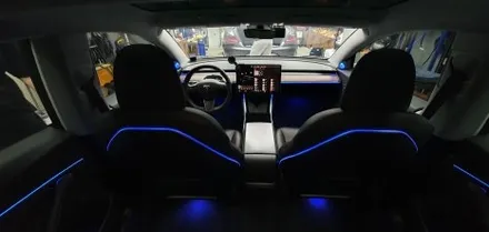 송파 TESLA MODEL 3 - 모델3 오버젠 테슬라 앰비언트 시스템 시공과 크롬딜리트까지 완료! / 잠실, 삼전, 송파