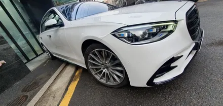 BENZ S500 VINYL FROG Glossy Crystal White WRAP / 잠실, 삼전, 송파