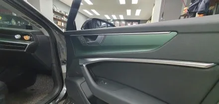 AUDI A6 MATTE PINE GREEN METALLIC WRAP / 잠실, 삼전, 송파
