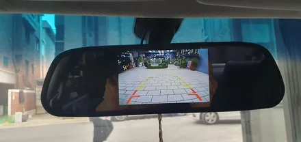 잠실 Samsung Motors SM3 - 2009년식 SM3에 룸미러모니터와 후방카메라 설치! / 잠실, 삼전, 송파