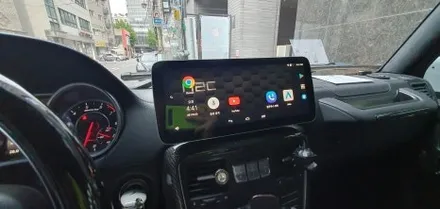 BENZ G63 - 벤츠 지바겐 브라부스룩 순정 모니터 12인치 와이드 모니터교체와 안드로이드 셋탑 M2C-200A PLUS 시공! / 잠실, 삼전, 송파